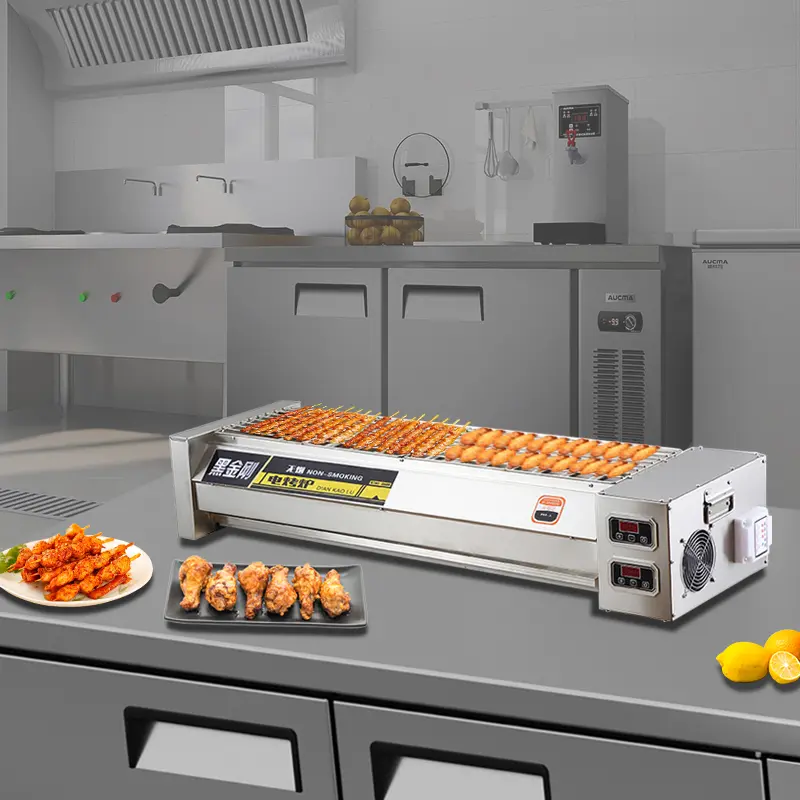 Compact Electric BBQ Grill for Indo...