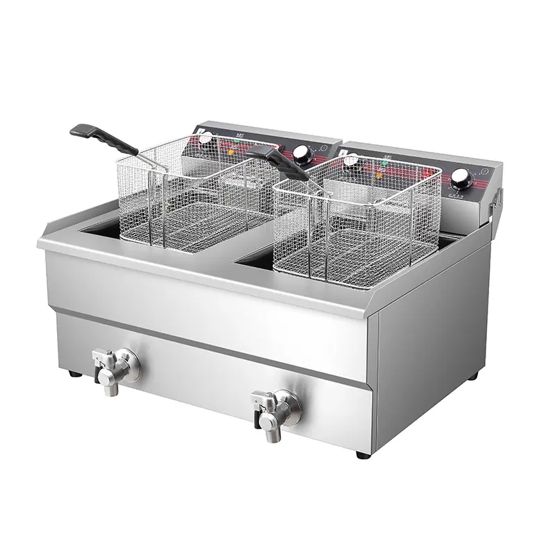 Double 18L Commercial Electric Fryer - Large Capacity Fryer